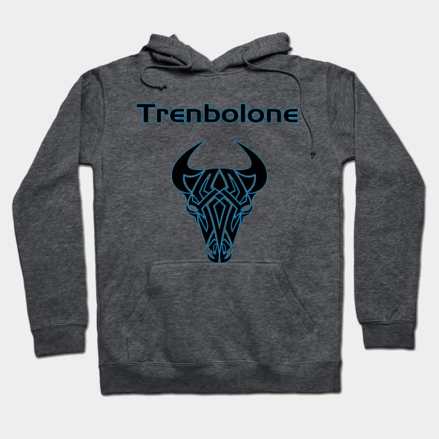 Trebolone - Teal Outline Hoodie by Roidula